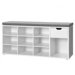 Loftscape Banc d’entrée Haysville III - Gris clair / Blanc