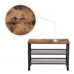 Red Living Banc d’entrée Buxhall II - Marron / Noir 15 Red Living Banc d’entrée Buxhall II - Marron / Noir -Bancs Soldes Boutique 1000354761 220608 030 DETAILS P000000001000354761