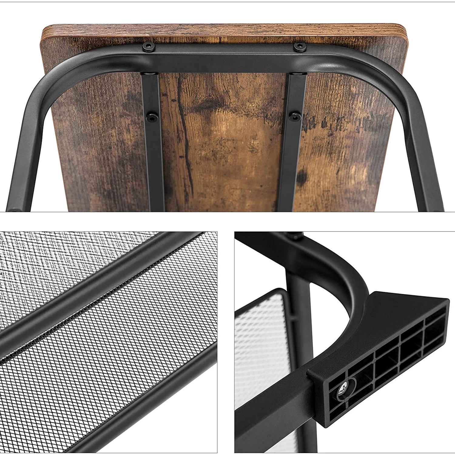 Red Living Banc d’entrée Buxhall II - Marron / Noir 8 Red Living Banc d’entrée Buxhall II - Marron / Noir – Image 6