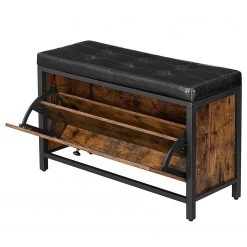 Red Living Banc d’entrée Ennis II - Marron / Noir -Bancs Soldes Boutique 1000354770 220608 030 DETAILS P000000001000354770