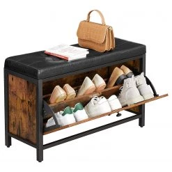 Red Living Banc d’entrée Ennis II - Marron / Noir -Bancs Soldes Boutique 1000354770 220608 040 DETAILS P000000001000354770