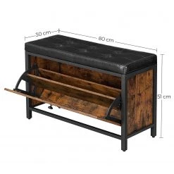 Red Living Banc d’entrée Ennis II - Marron / Noir -Bancs Soldes Boutique 1000354770 220608 500 SKETCH DETAILS P000000001000354770 sketch