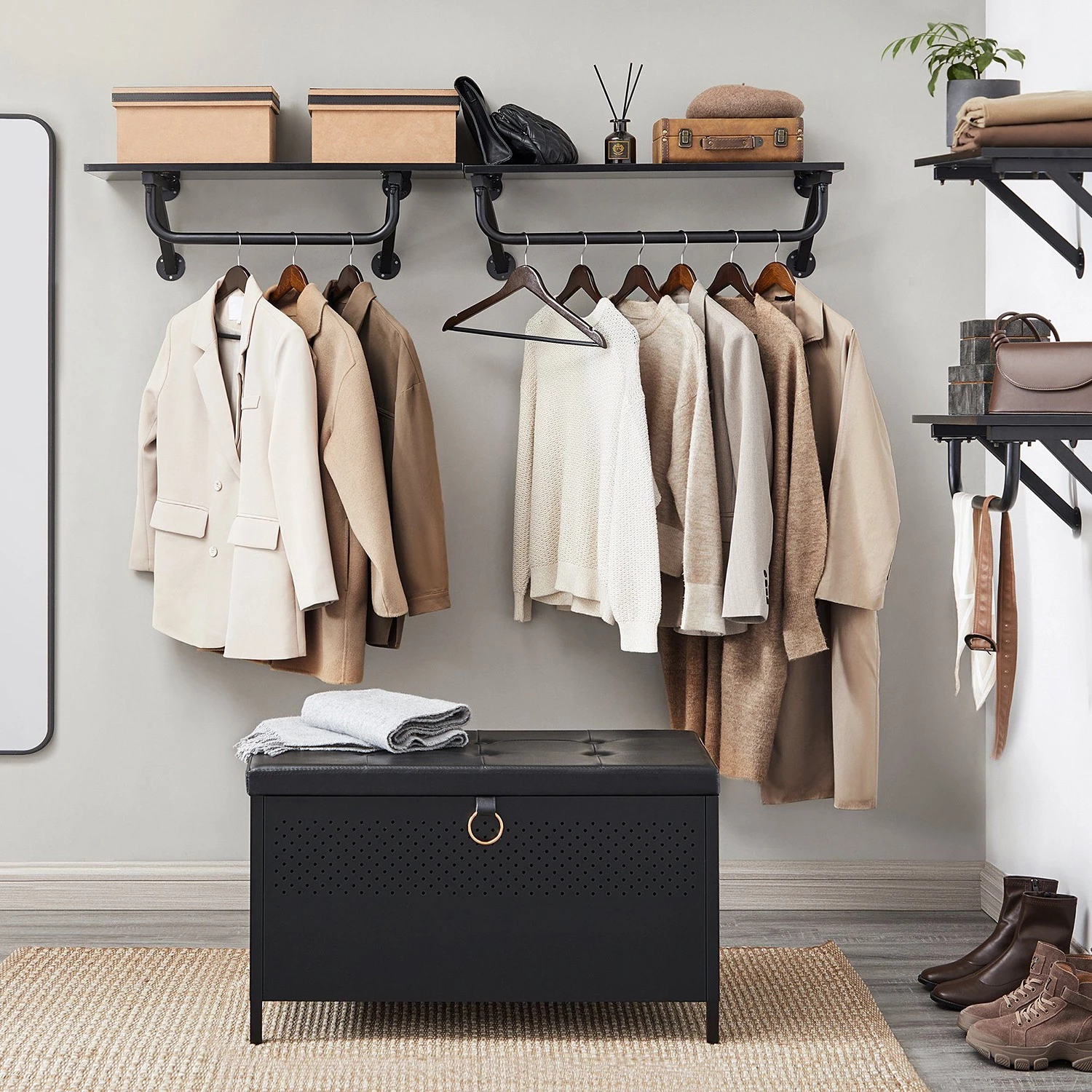 Red Living Banc d’entrée Rodrigo - Noir 6 Red Living Banc d’entrée Rodrigo - Noir – Image 4