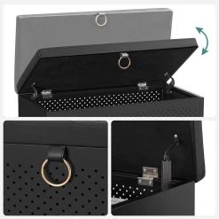 Red Living Banc d’entrée Rodrigo - Noir 17 Red Living Banc d’entrée Rodrigo - Noir -Bancs Soldes Boutique 1000354776 220608 040 DETAILS P000000001000354776