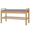 Norrwood Banc d’entrée Safari IV - Lin / Bambou massif - Gris / Bambou -Bancs Soldes Boutique 1000355280 220603 010 IMAGE P000000001000355280