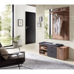 Loftscape Banc d’entrée Rouze II - Imitation chêne rustique argenté / Gris mat -Bancs Soldes Boutique 1000357960 220608 021 MOOD DETAILS P000000001000357960 mood