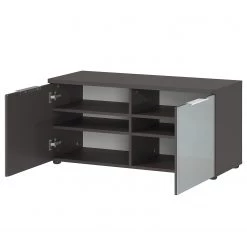 Germania Banc d’entrée Genova - Verre - Gris argenté / Graphite -Bancs Soldes Boutique 1000363561 220705 030 DETAILS P000000001000363561