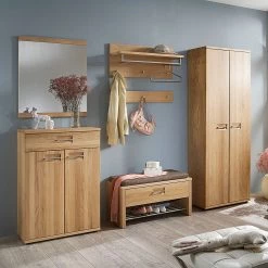 Voss Banc d'entrée Redding - Chêne sauvage partiellement massif -Bancs Soldes Boutique garderobenbank redding wildeiche teilmassiv 399974