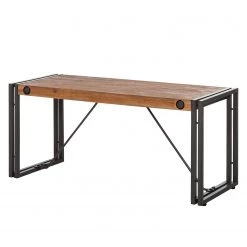 Ars manufacti Banc Manchester II - Acacia massif / Métal