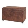 Home Design Coffre Mateo - Imitation cuir Marron -Bancs Soldes Boutique haku 20140213 612138