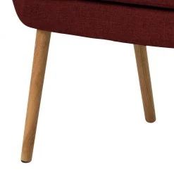 Mørteens Banquette Nicholas II - Rouge foncé -Bancs Soldes Boutique kuechensofa nicholas ii webstoff eiche massiv dunkelrot 5061016