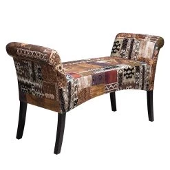Kare Design Banc capitonné Motley - Hêtre / Textile - Coloré -Bancs Soldes Boutique polsterbank motley buche textil 357532