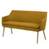 Mørteens Banquette Nicholas II - Jaune curry -Bancs Soldes Boutique sitzbank argallo webstoff eiche massiv currygelb 4300488