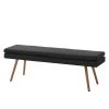 Mørteens Banquette Nicholas - Anthracite -Bancs Soldes Boutique sitzbank nicholas ii webstoff eiche massiv anthrazit 4682724