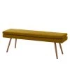 Mørteens Banquette Nicholas - Jaune curry -Bancs Soldes Boutique sitzbank nicholas ii webstoff eiche massiv currygelb 4682792