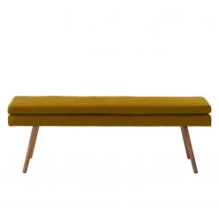 Mørteens Banquette Nicholas - Jaune curry -Bancs Soldes Boutique sitzbank nicholas ii webstoff eiche massiv currygelb 4682796