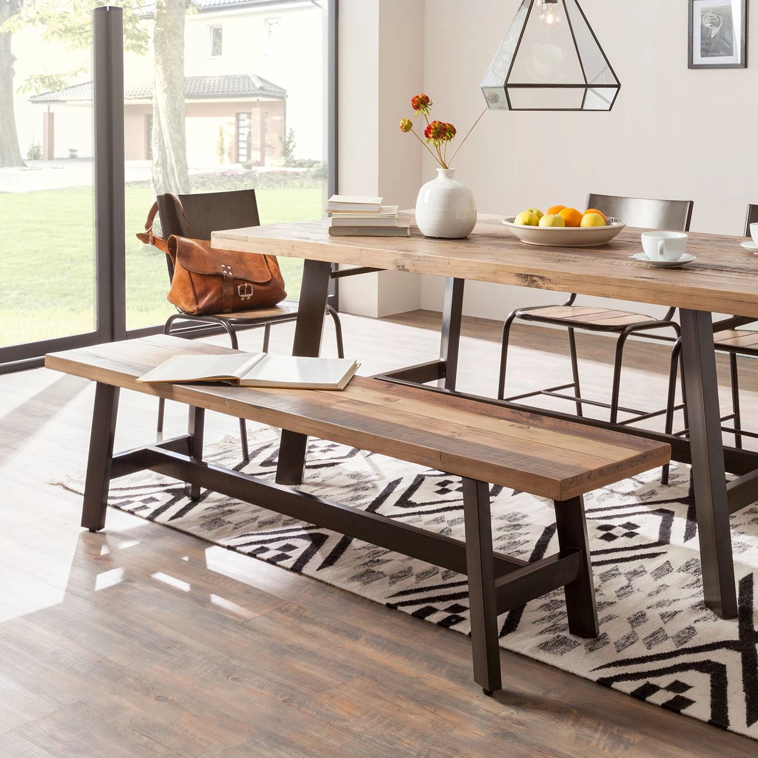 Ars manufacti Banc Tamati - Largeur : 190 cm 4 Ars manufacti Banc Tamati - Largeur : 190 cm – Image 2