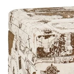 Home Design Banquette Sagres - Lin multicolore -Bancs Soldes Boutique sitztruhe sagres creme braun 2710550