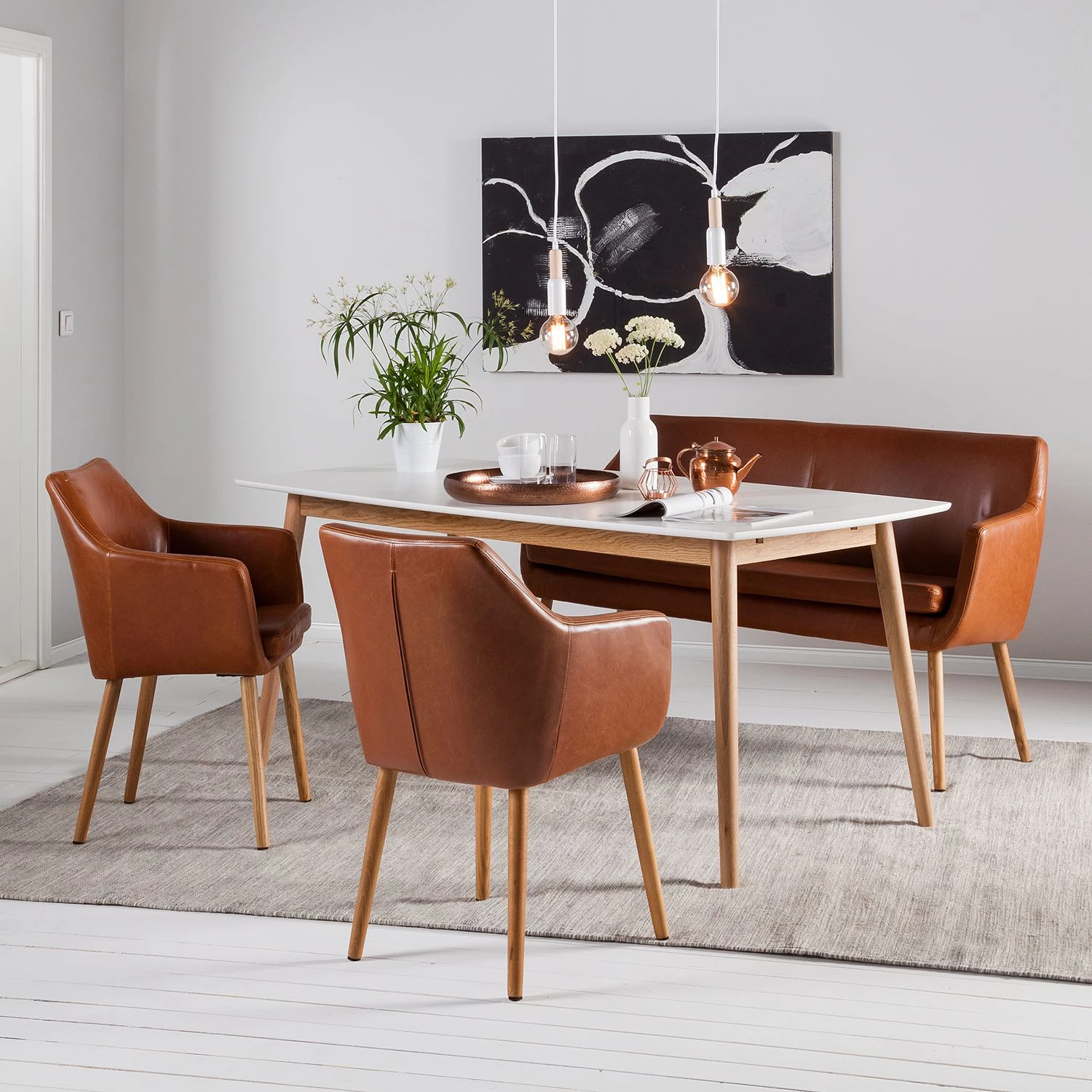 Mørteens Banquette Nicholas I - Marron vintage 4 Mørteens Banquette Nicholas I - Marron vintage – Image 2