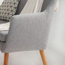 Mørteens Banquette Nicholas II - Granit -Bancs Soldes Boutique sofabank nicholas ii webstoff eiche massiv granit 4857060