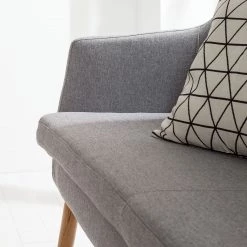 Mørteens Banquette Nicholas II - Granit -Bancs Soldes Boutique sofabank nicholas ii webstoff eiche massiv granit 4857064