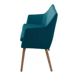 Mørteens Banquette Nicholas II - Bleu pétrole -Bancs Soldes Boutique sofabank nicholas ii webstoff eiche massiv petrol 4851524