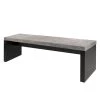 Temahome Banc Detroit - Imitation béton / Noir mat -Bancs Soldes Boutique temahome speisen 05 01 2017 4319036