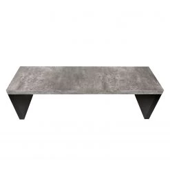 Temahome Banc Detroit - Imitation béton / Noir mat -Bancs Soldes Boutique temahome speisen 05 01 2017 4319048